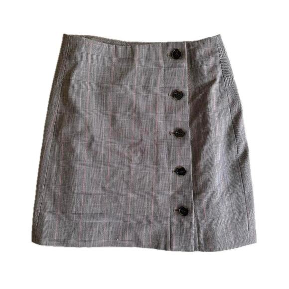 Sunday Best plaid mini skirt buttons preppy - size 00 (aritzia) - Picture 1 of 7